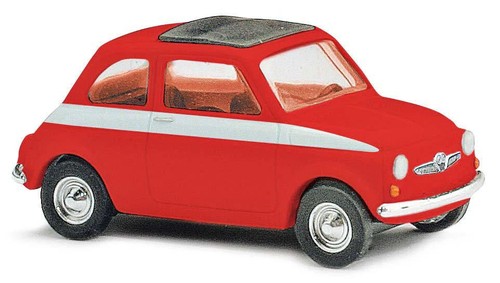 HO Busch 48716-1965 Fiat 500 F Station Wagon con techo corredizo - Sport - Nuevo de Lote Antiguo | Condition: Used
