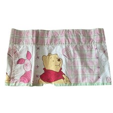 VTG Winnie The Pooh Piglet Plaid Valance 70x13