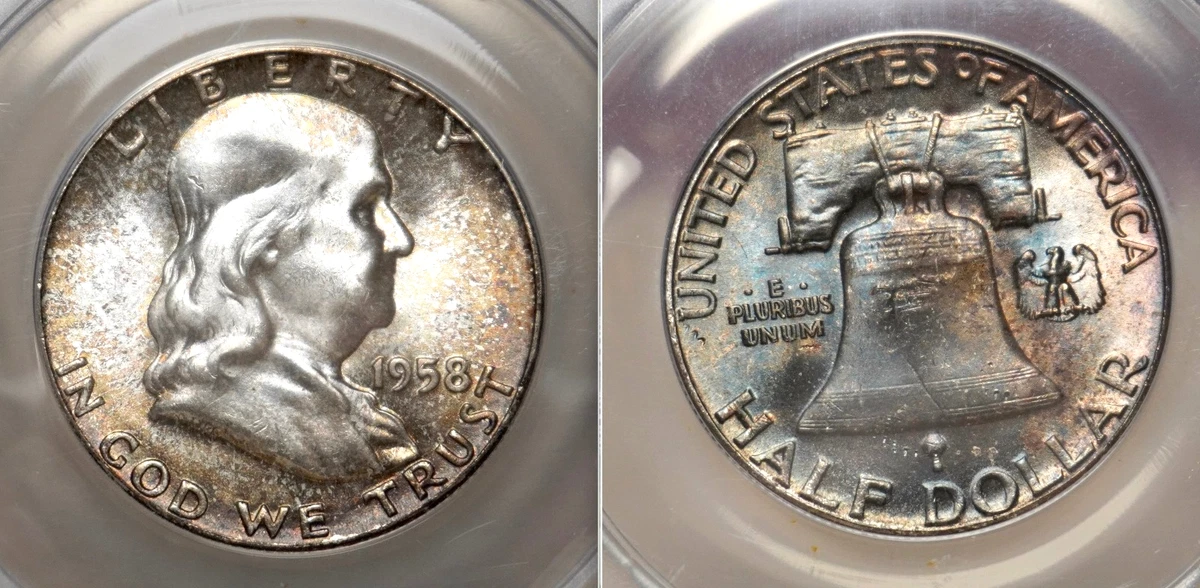 MS 66 Graded 1958 Franklin Half Dollars (1948-1963) for sale | eBay