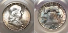 1958 FRANKLIN HALF DOLLAR ANACS MS66 7765650 - NICELY TONED