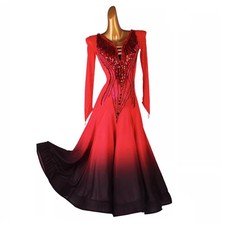 Waltz Dress Ballroom Women Modern DanceStagewear Girls Competition Dance Dress