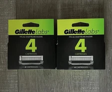 Gillette Labs 8 Blade Refill Replacement Cartridges Shaver Razor Heads Men's NEW