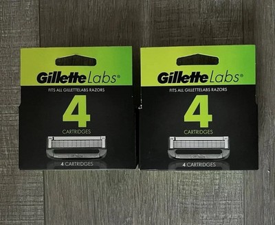 Gillette Labs 8 Blade Refill Replacement Cartridges Shaver Razor Heads Men's NEW