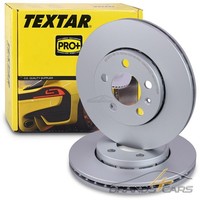 Textar 2X Bremsscheibe Vorne FÜR Audi A1 8X Seat Ibiza 4 Skoda Fabia VW Polo 6R