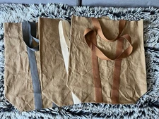 Trader Joe’s Reusable Washable Paper Tote Shopping Bag   NEW