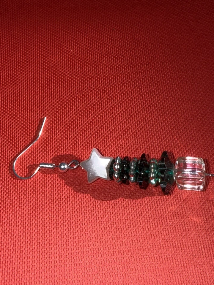 Pendientes de árbol de Navidad de cristal de Swarovski Foto 3 de 4