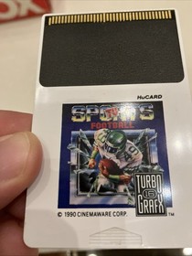 TV Sports Football - TurboGrafx-16 Hu Card Only!!  Tested! TG 16