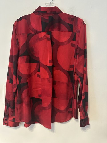 Nueva Blusa Mujer Karl Lagerfeld Paris Abotonada Talla M Mangas Largas - Imagen 2 de 4