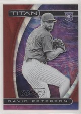 2021 Panini Chronicles Titan Ruby Wave Prizm 173/199 David Peterson #15 0jk9