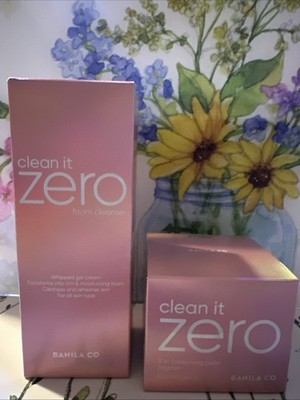 BANILA CO Clean It Zero Cleansing Balm Makeup Remover + Foam Cleanser
