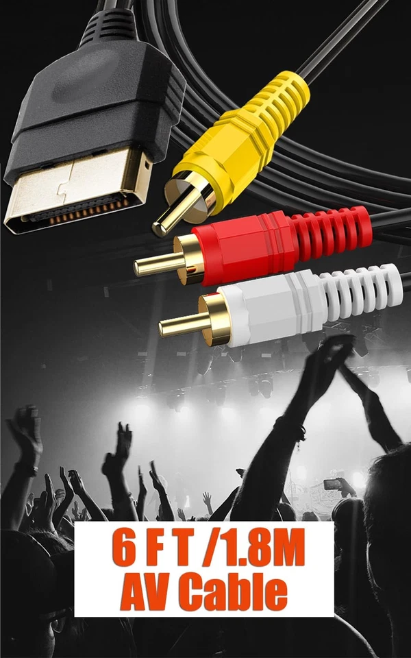 Xbox AV Cable 6ft & AC Power Cord 5ft - Compatible Accessories for Xbox Console - Image 4 of 4