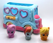 Playskool My Little Pony Rainbow Dash Friendship Bus w/ Applejack & Daisy Dream