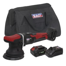 Sealey Cordless Orbital Polisher Kit 20V &Oslash;125mm Lithium-Ion Battery - CP20VOPKIT