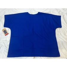 New Cherokee Workwear Traditional Royal Blue V Neck Scrub Top Womens Size 2XL