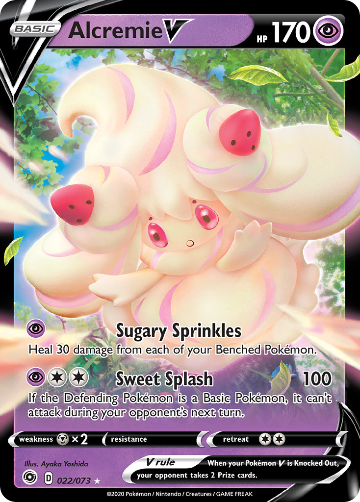 Alcremie V - Foil Champion's Path 22 NM Pokemon