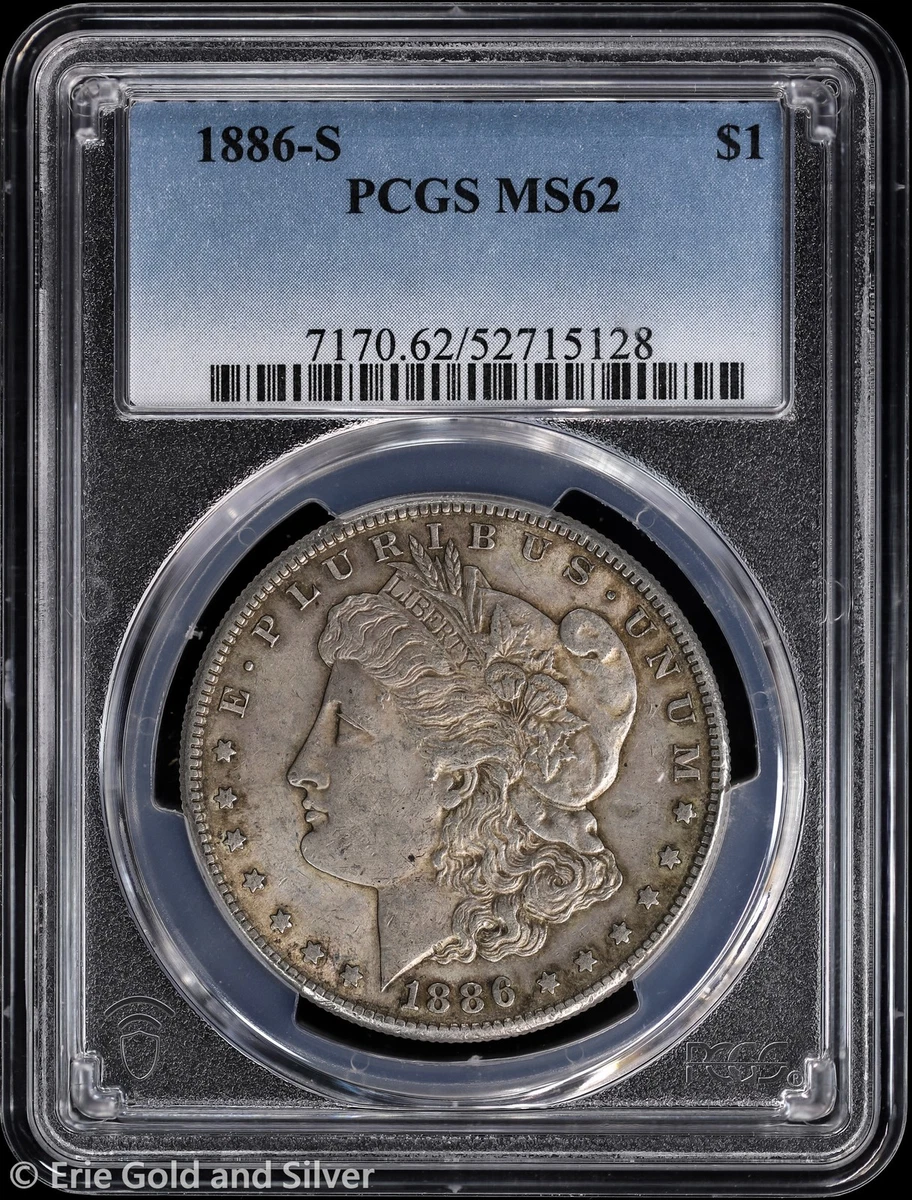 MS 62 Graded 1886 Year Morgan US Dollars (1878-1921) for sale | eBay