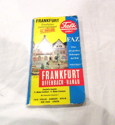 Frankfurt map and guide, c. 1979, in German