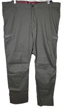 Wrangler ATG Cargo Pant Mens 42x30 Gray Straight Fit Nylon Stretch UPF Outdoors
