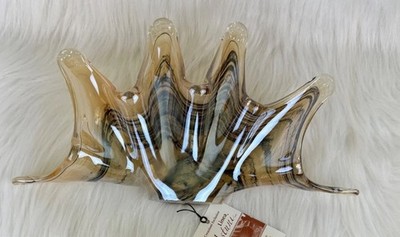 1 New Creazioni Exclusive Linea Astuni Murano Style Glass Napkin Holder Italy