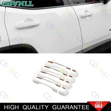 For Jeep Renegade 2016+ Bright White Car Exterior Side Door Handle Strip Trim 8*