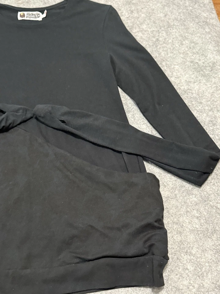 Camiseta negra manga larga BAPE a Bathing Ape para mujer talla pequeña camuflada ligera Foto 3 de 4