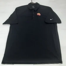 Nike Frito Lay Logo Mens Golf Polo 2XL Black Short Sleeve Embroidered Athletic