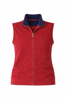 Lyle & Scott Vest Full Zip Men s Size XXL Red Fleece Polyester Golf Office