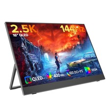 UPERFECT 16" QLED Gaming Monitor 2,5K 144Hz USB-C HDMI PC Bildschirm 2560x1600