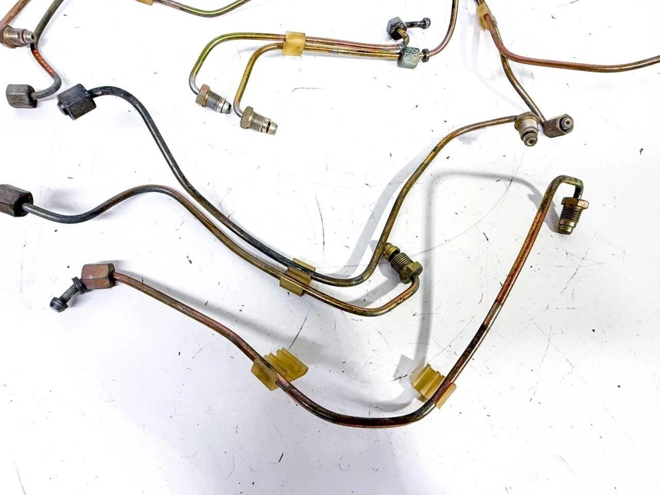 86-91 Mercedes W126 420SEL 560SEL SEC R107 560SL Juego de línea de inyector de combustible 9X Foto 3 de 4