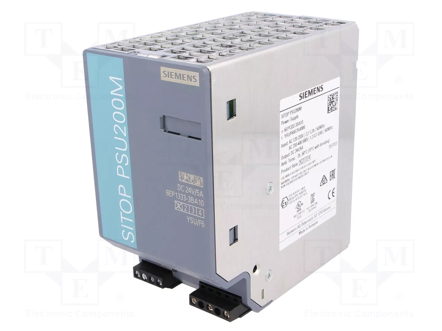 Power supply: switching; for DIN rail; 120W; 24VDC; 5A; IP20