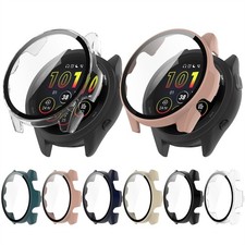 Universal PC Reinforced Glass All-in-One Watch Case for Garmin Forerunner165