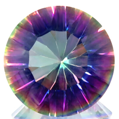 10.82ct FLAWLESS MYSTIC MULTI-COLOR RAINBOW QUARTZ STUNNING NATURAL EARTH MINED