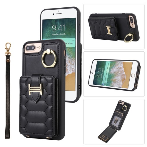 Funda protectora de cuero con soporte para tarjetas 360° para iPhone 6/7/8 Plus - Imagen 25 de 95
