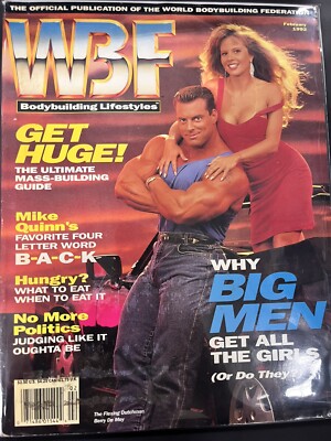 WBF Bodybuilding Lifestyles Magazine February 1992 Issue The Flexing Dutchman