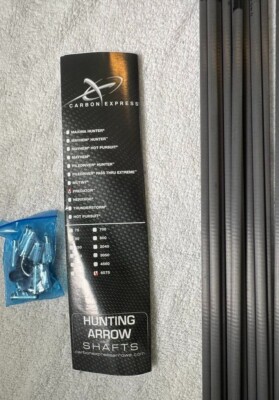 Predator Archery Arrow Shafts .350 Spine - 12 Pack Shafts, Black, (T1176)