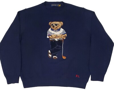 Polo Ralph Lauren Polo Bear スウェット XXL Polo Golf Ralph Lauren Men's Teddy Bear Cotton Blend Sweater