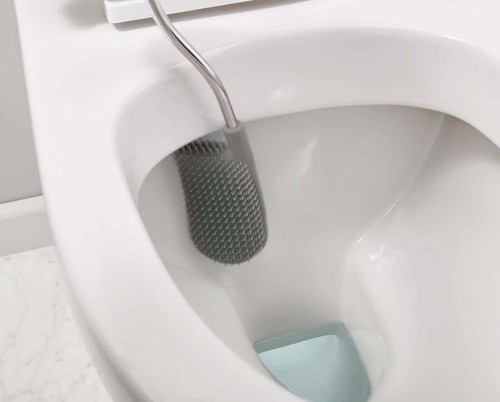 Joseph Joseph Flexible Steel Toilet Brush with Slim Holder Bathroom Cleaning - Picture 5 of 6