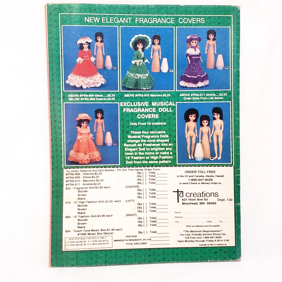 Crochet World Magazine Dec 1990 Pineapple Tablecloth Pencil Heads Ornament Baby - Image 2 of 4