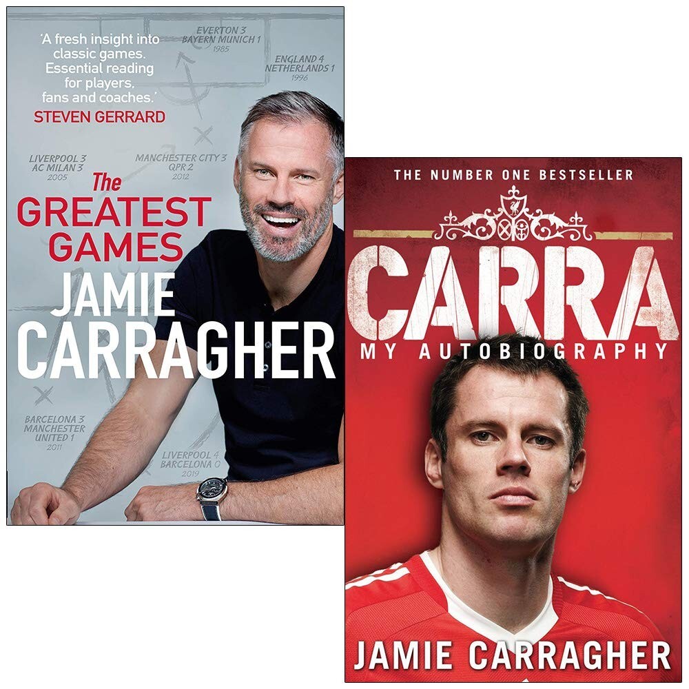 Greatest Game & Carra My Autobiography 2 Books Collection Set By Jamie Carragher