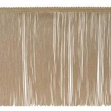  Trims by the Yard 6" Chainette Fringe Trim | Beige | (5 yard cut) 