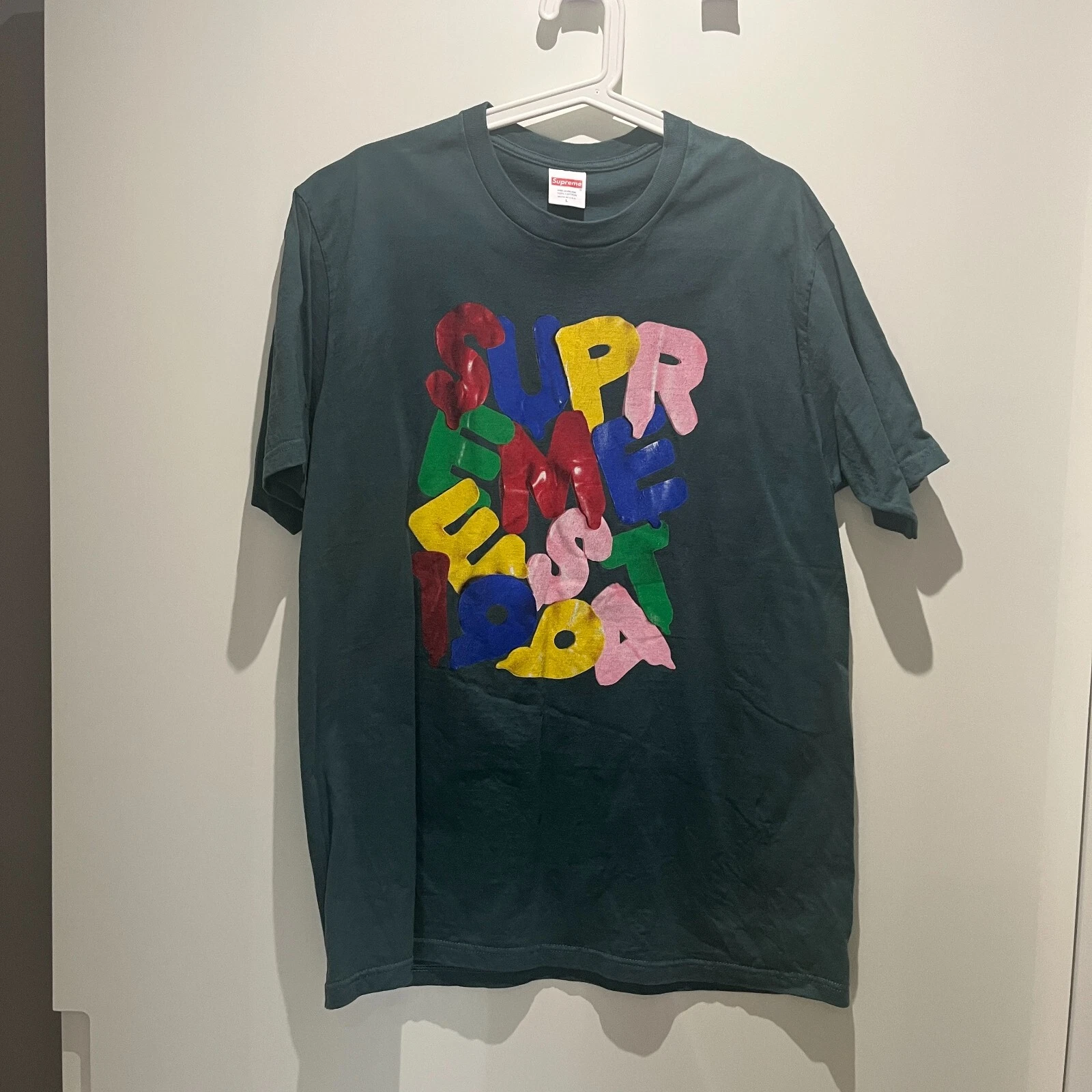 Tee shirt Supreme Balloons logo boîte sarcelle foncé taille L FW20 2020