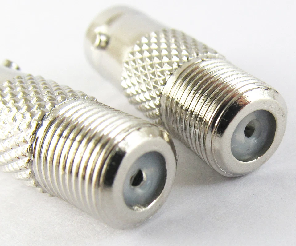 10pcs BNC Female Jack to F type Female Jack Straight TV PAL RF Adapter Connector - Image 4 of 4