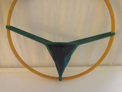 Men's G String Thong Micro Back Choice Dark green spandex made in USA By SWIC