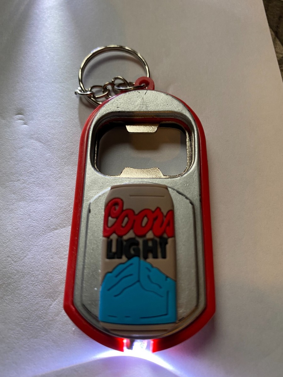 Coors Light multipurpose keychain, bottle opener, light