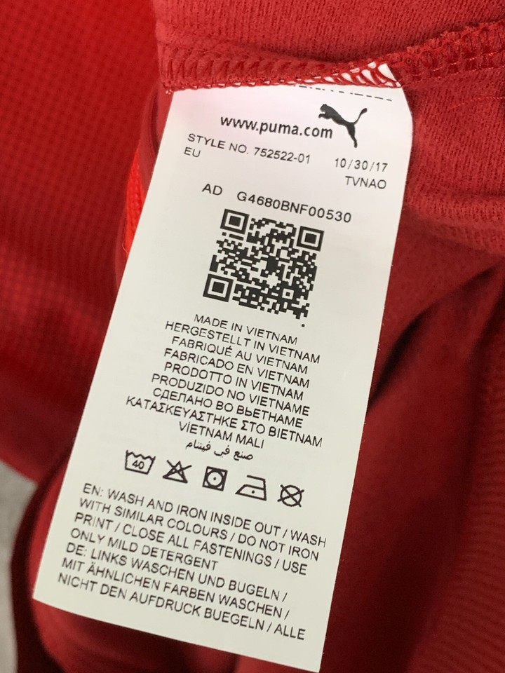AUSTRIA 2018 TRAINING FOOTBALL ANTHEM JACKET PUMA NATIONAL TEAM JERSEY SIZE M eBay