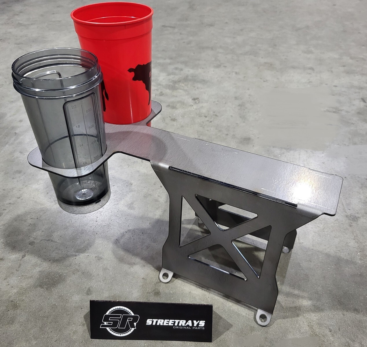 SR 7" Tall Tunnel Mount Stand Drink Cup Holder Mega Shifter Ratchet