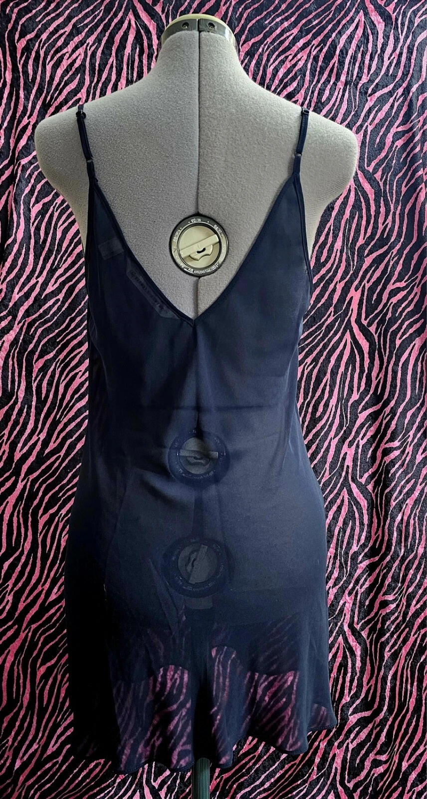 UNDERCOVER Mini abito camicia Victoria Secret nera trasparente taglia M gotica fairycore gotica