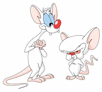 PINKY AND THE BRAIN CARTOON DECAL STICKER 3M USA MADE TRUCK VEHICLE WINDOW WALL