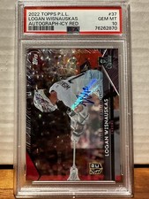 2022 Topps PLL Logan Wisnauskas Icy Red Auto PSA 10 Rookie Card
