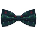 NEU - festliche Herren Weihnachtsfliege - dunkelgrün mit Tannenbäumen - X-Mas !